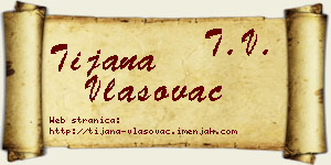 Tijana Vlasovac vizit kartica